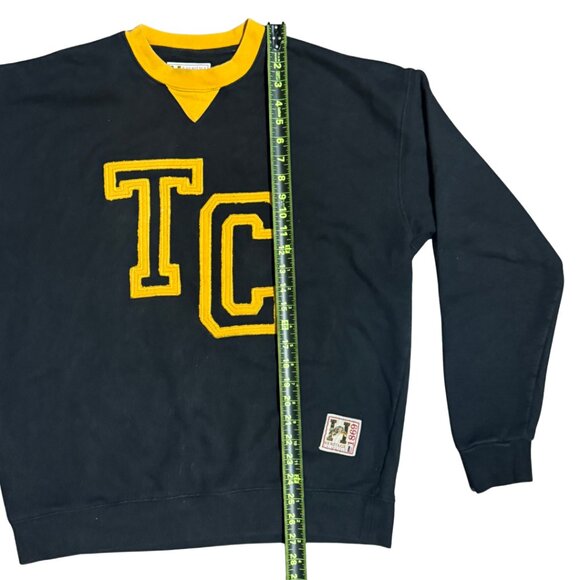 Vintage Hamilton Ti-Cats Sweater Black Crewneck | Chenille Varsity Letters | XL - Picture 10 of 12